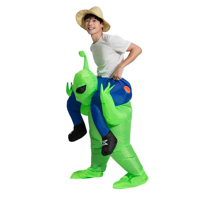 Déguisement Alien Gonflable Vert
