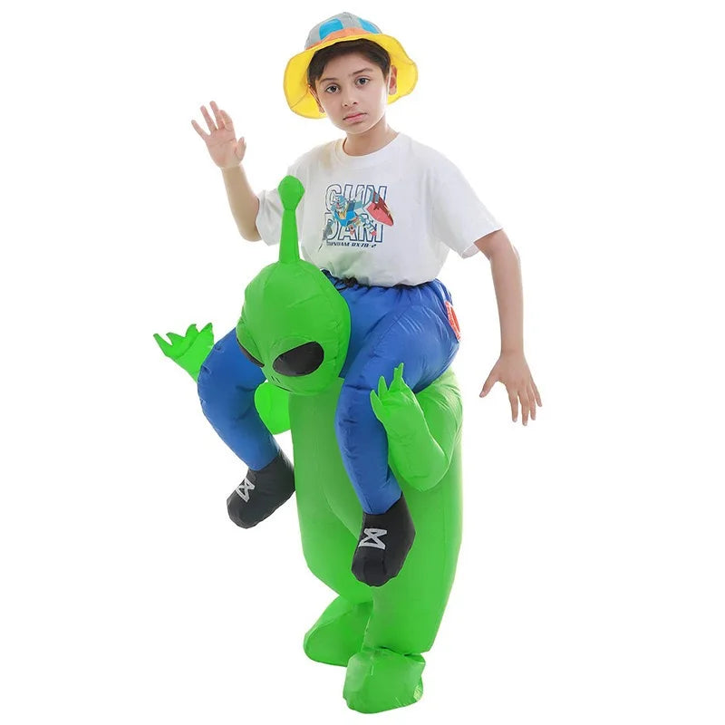 Déguisement Alien Gonflable Vert