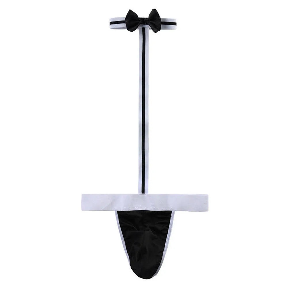 mankini costume noir
