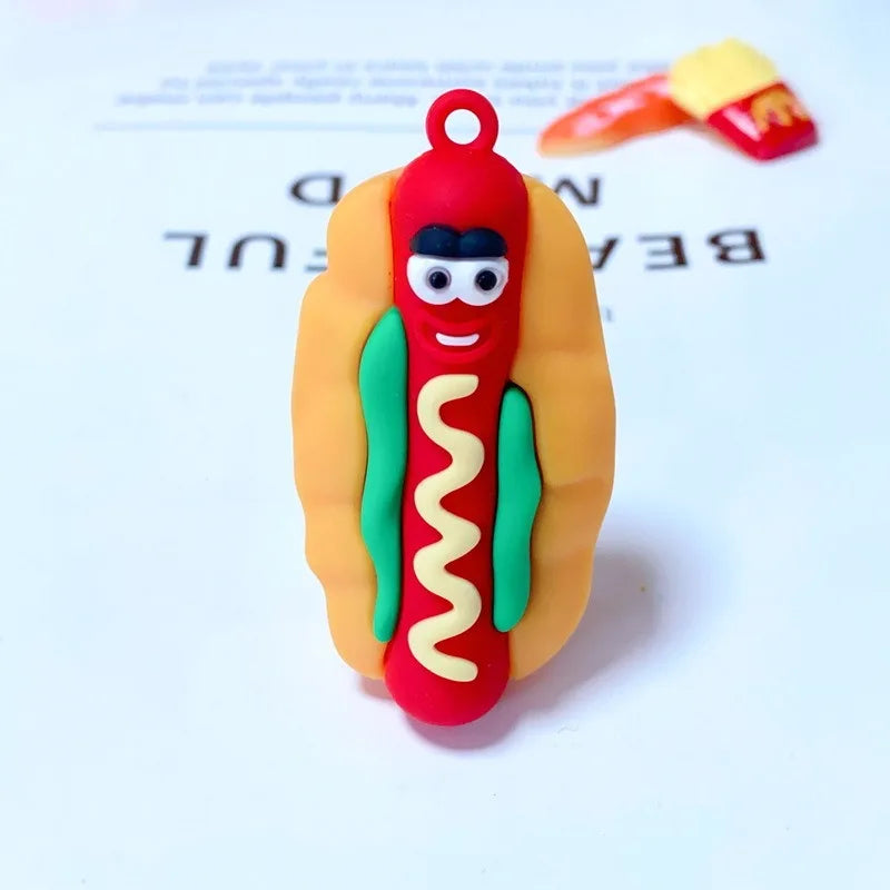 porte clé hot dog