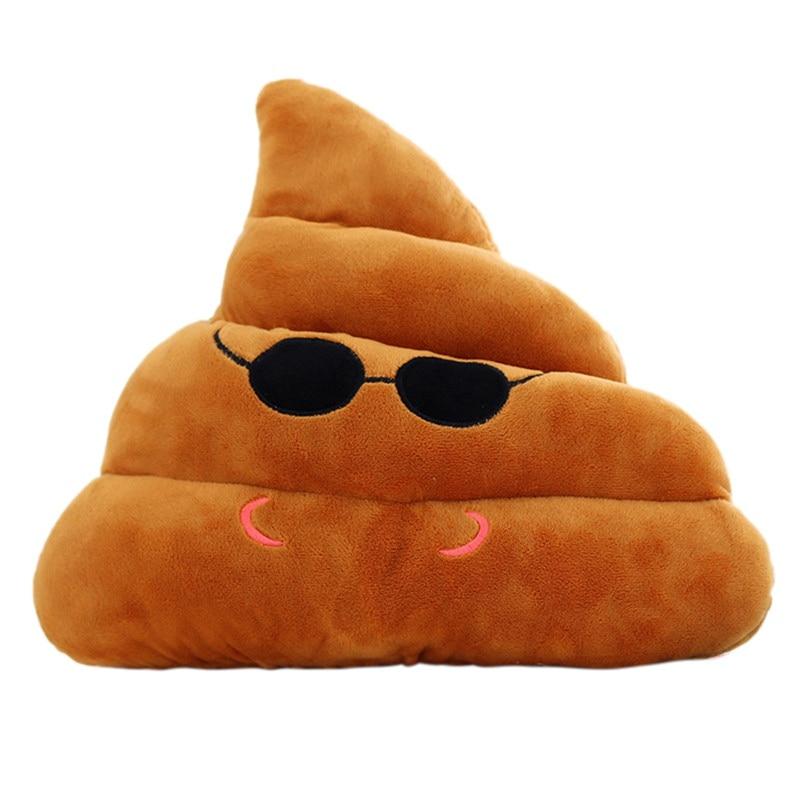 Coussin Caca<br> Emôticones différents - La boutique Farce et Attrape