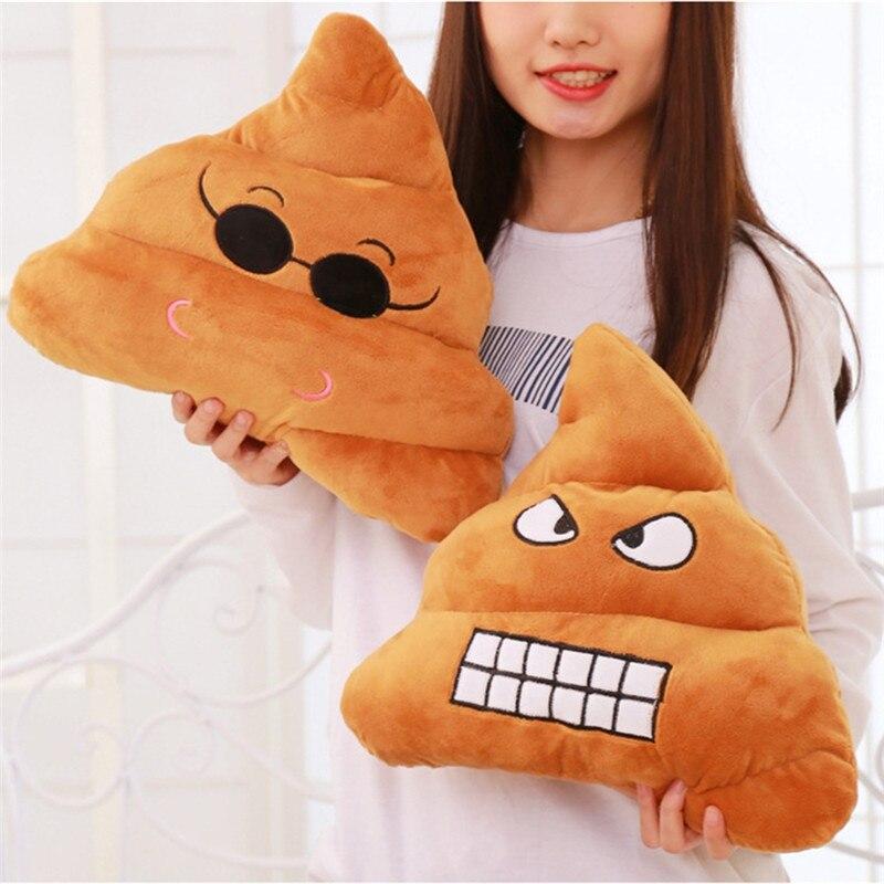 Coussin Caca<br> Emôticones différents - La boutique Farce et Attrape