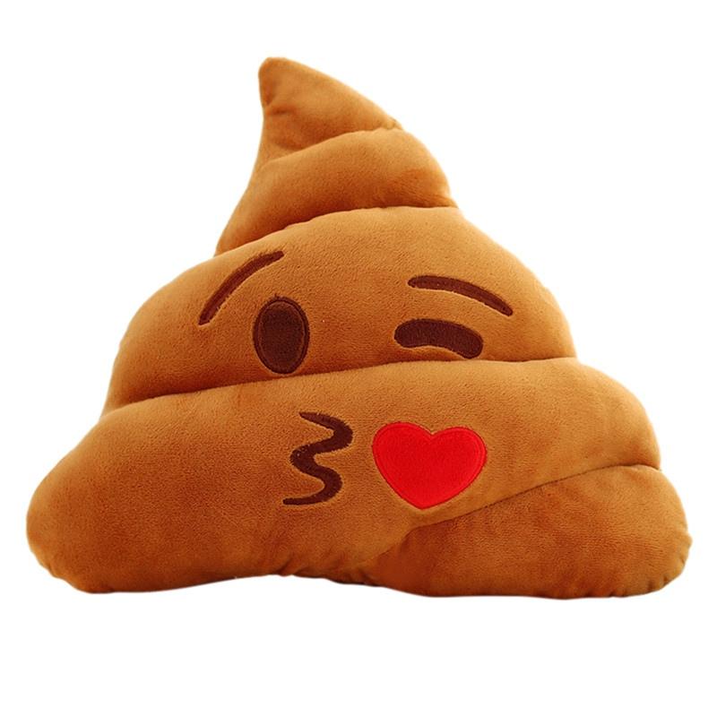 Coussin Caca<br> Emôticones différents - La boutique Farce et Attrape