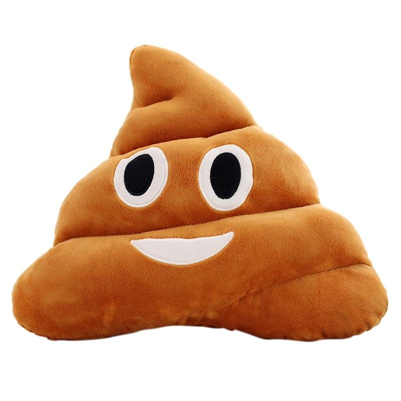 Coussin Caca<br> Emôticones différents - La boutique Farce et Attrape