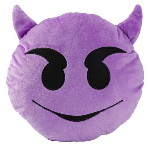 Coussin Emoji<br> Diable - La boutique Farce et Attrape