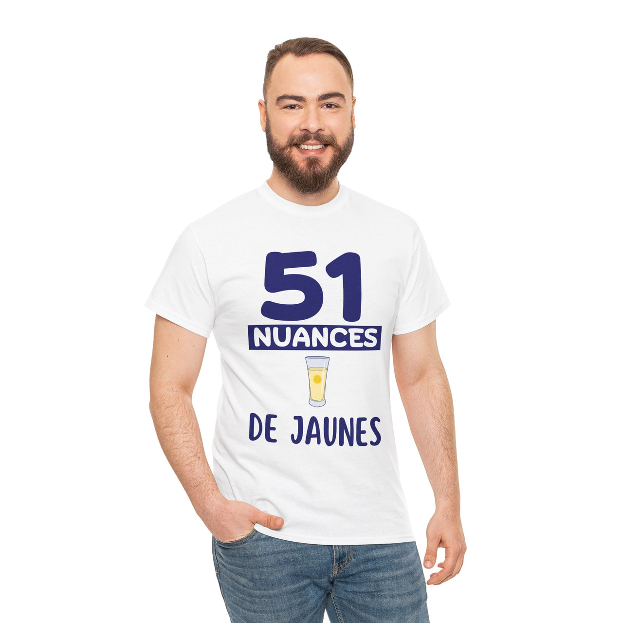 t-shirt 51 nuances de jaune