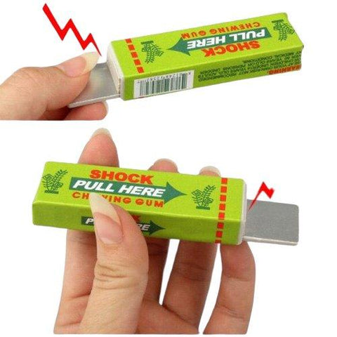 Faux paquet de chewing gum electrisant jaune declenchement electrique farce  et attrapes 8570